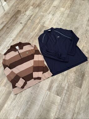Lacoste Lightweight Collared shirt bundle (2) size 6